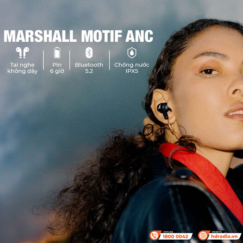 Tai Nghe Marshall Motif ANC