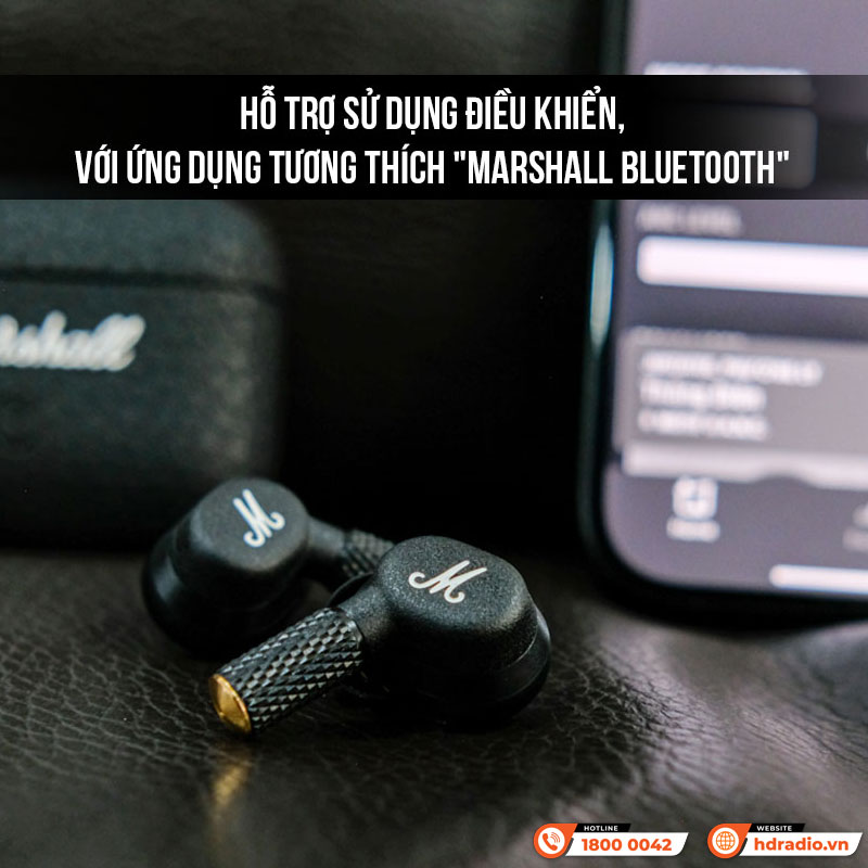 Tai Nghe Không Dây Marshall Motif II (2) A.N.C, Chống Ồn, Pin 6 Giờ, Chống Nước IPX5, Bluetooth 5.3-19