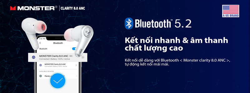 Tai nghe Monster Clarity 8.0 ANC