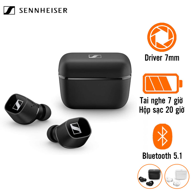 Tai Nghe Sennheiser CX 400BT (Không Dây, Pin 7 Giờ, Bluetooth 5.1)