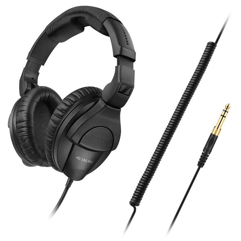 Sennheiser HD 280 Pro có thiết kế dây cáp tối đa tới 3 mét, cho khả năng kết nối linh hoạt, tiện ích Tai nghe Sennheiser HD 280 Pro