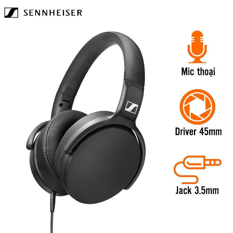 Tai Nghe Sennheiser HD 400S (Chụp Tai, Jack 3.5mm, Mic Thoại)