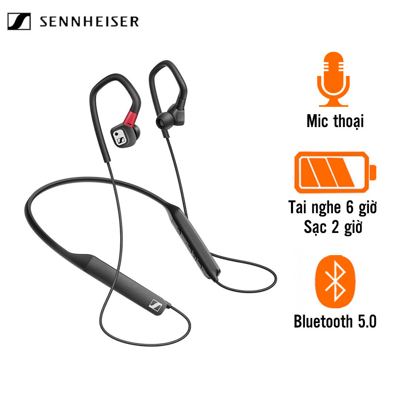 Tai Nghe Sennheiser IE80S BT (Không Dây, Pin 6 Giờ, Bluetooth 5.0)