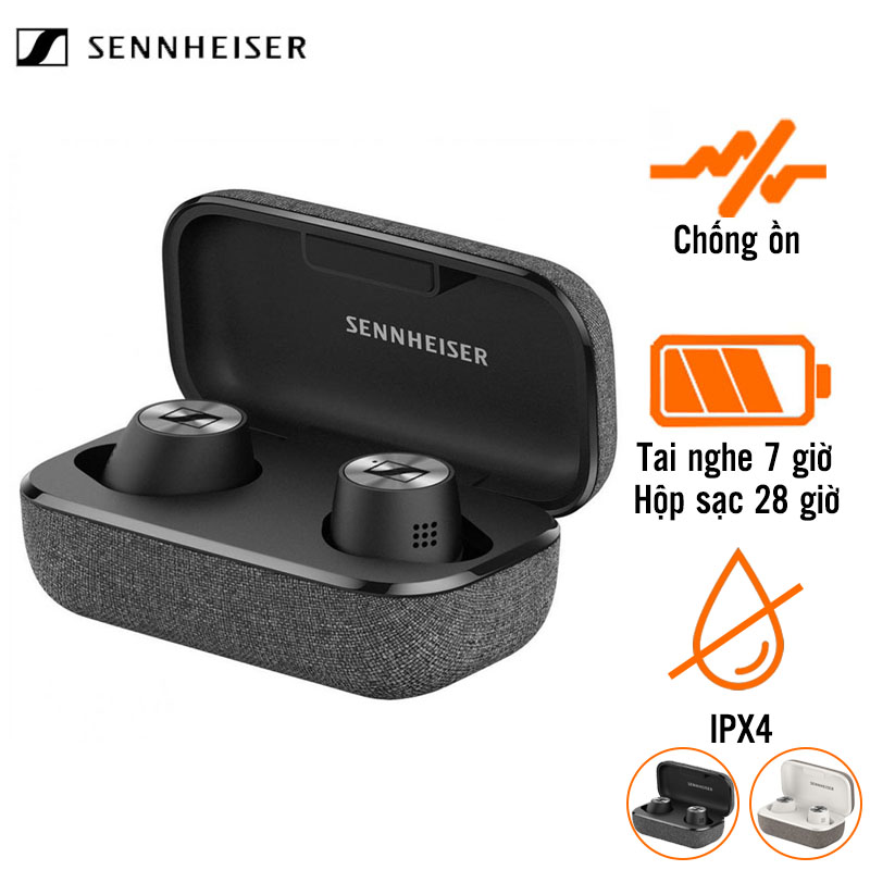 Tai Nghe Sennheiser Momentum True Wireless 2 (Không Dây, Chổng Ồn, Pin 7 Giờ, IPX4, Bluetooth 5.1)