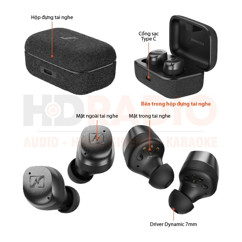 Chú thích Tai nghe Sennheiser Momentum True Wireless 4