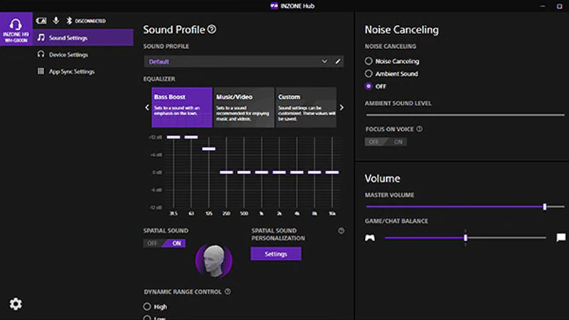 Phần Mềm PC Inzone Hub