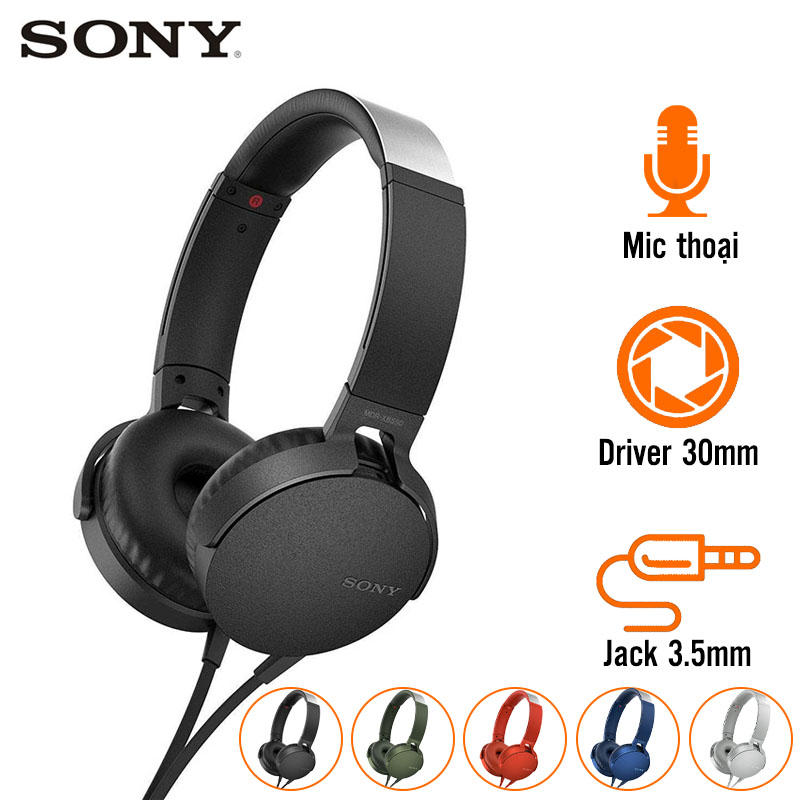 Tai Nghe Sony MDR-XB550AP (Chụp Tai, Jack 3.5mm)