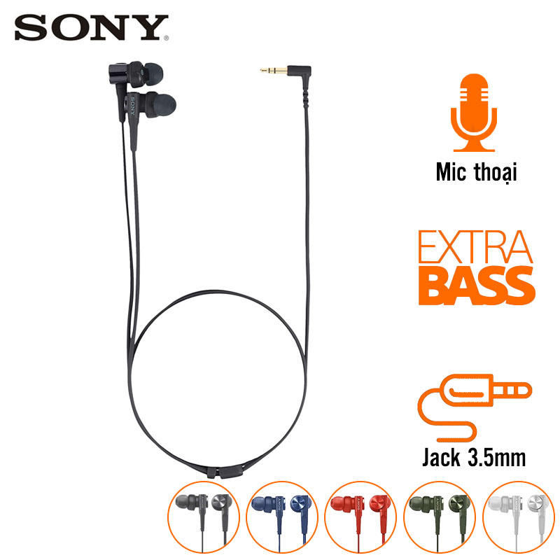Tai Nghe Sony MDR-XB55AP (Có Dây, Jack 3.5mm)
