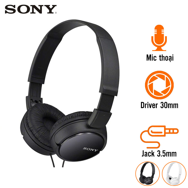 Tai Nghe Sony MDR-ZX110AP (Chụp Tai, Jack 3.5mm)