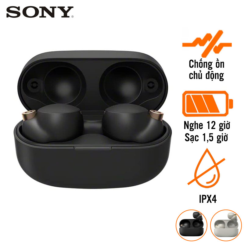 Tai Nghe Sony WF-1000XM4 (Không Dây, Chống Ồn, Pin 12 Giờ, IPX4, Bluetooth 5.2)