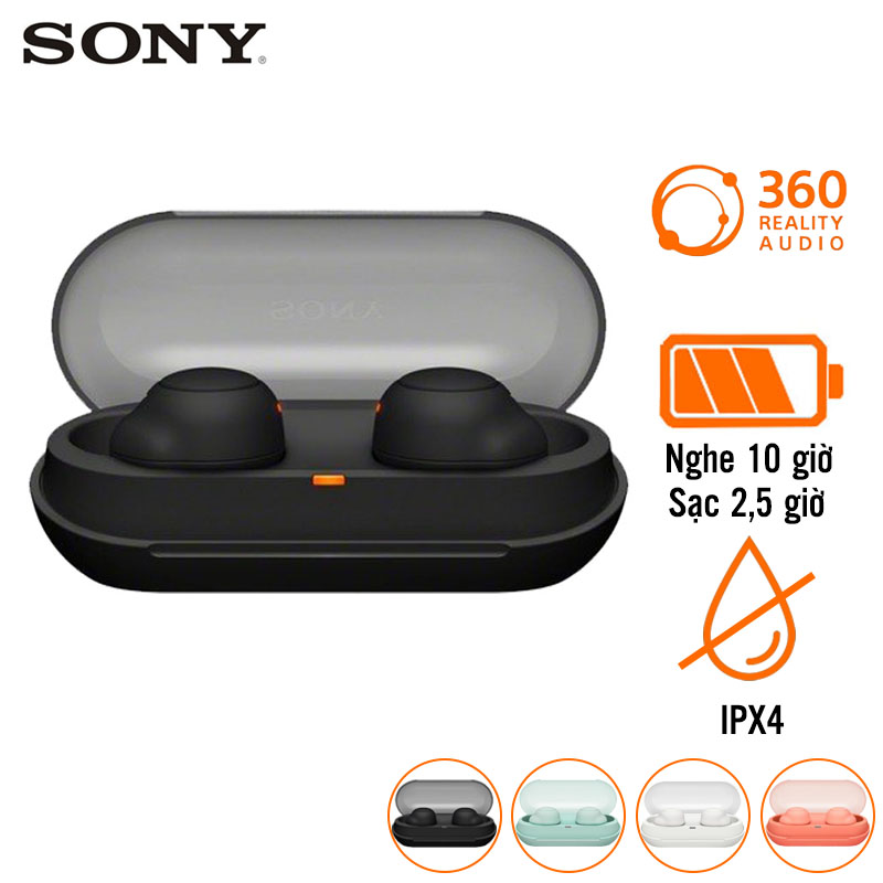 Tai Nghe Sony WF-C500 (Không Dây, Pin 10 Giờ, IPX4, Bluetooth 5.0)