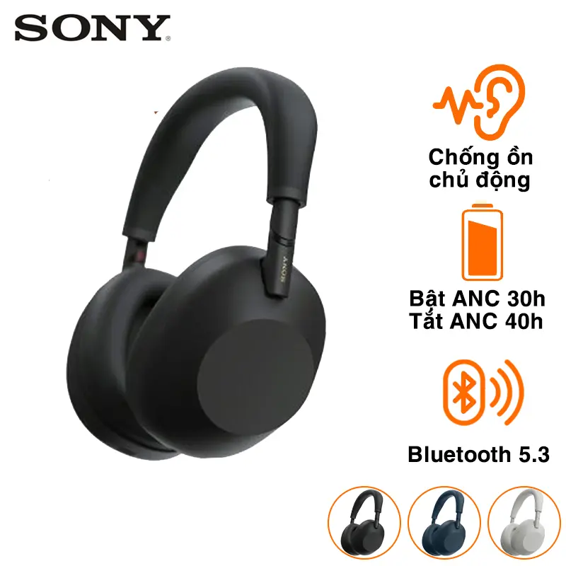 Tai Nghe Chụp Tai Sony WH-1000XM6, Chống Ồn, Pin 40h, Bluetooth 5.3