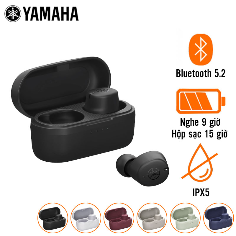Tai Nghe Yamaha TW-E3C (Không Dây, Pin 9 Giờ, IPX5, Bluetooth 5.2)
