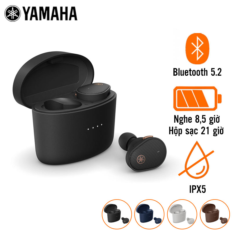 Tai Nghe Yamaha TW-E5B (Không Dây, Pin 8,5 Giờ, IPX5)