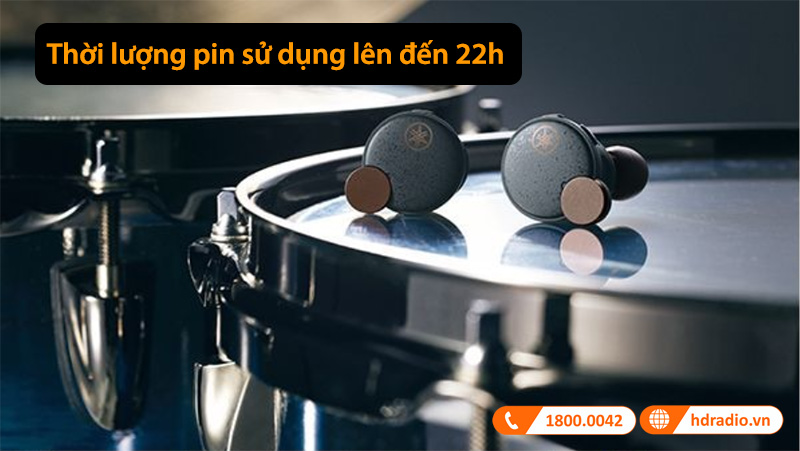 thời lượng pin sử dụng lên đến 22h