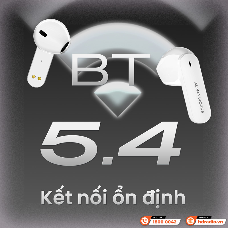 Bluetooth Tai nghe Alpha Works Curve 100