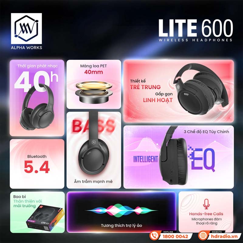 Tai nghe Alpha Works LITE 600