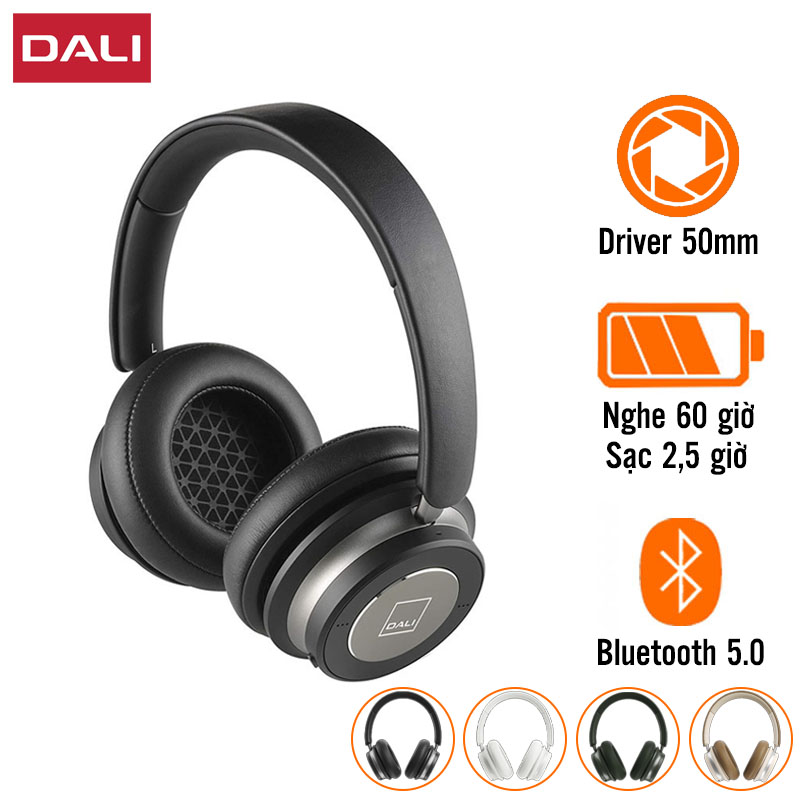 Tai Nghe Dali IO-4 (Chụp Tai, Pin 60 Giờ, Bluetooth 5.0)