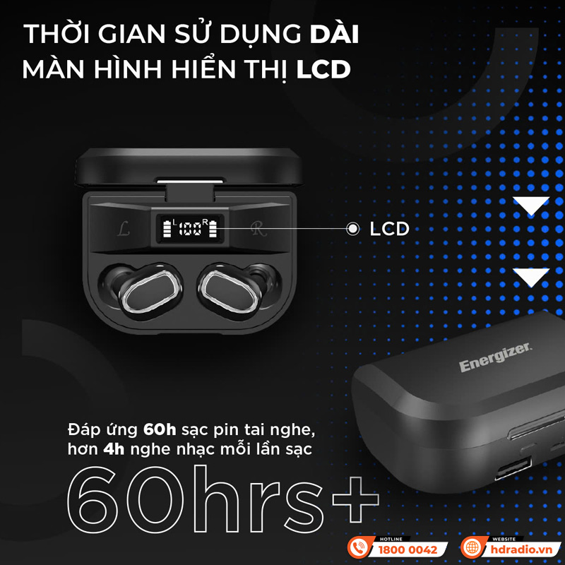 Sạc Tai nghe Energizer TWS - UB2607