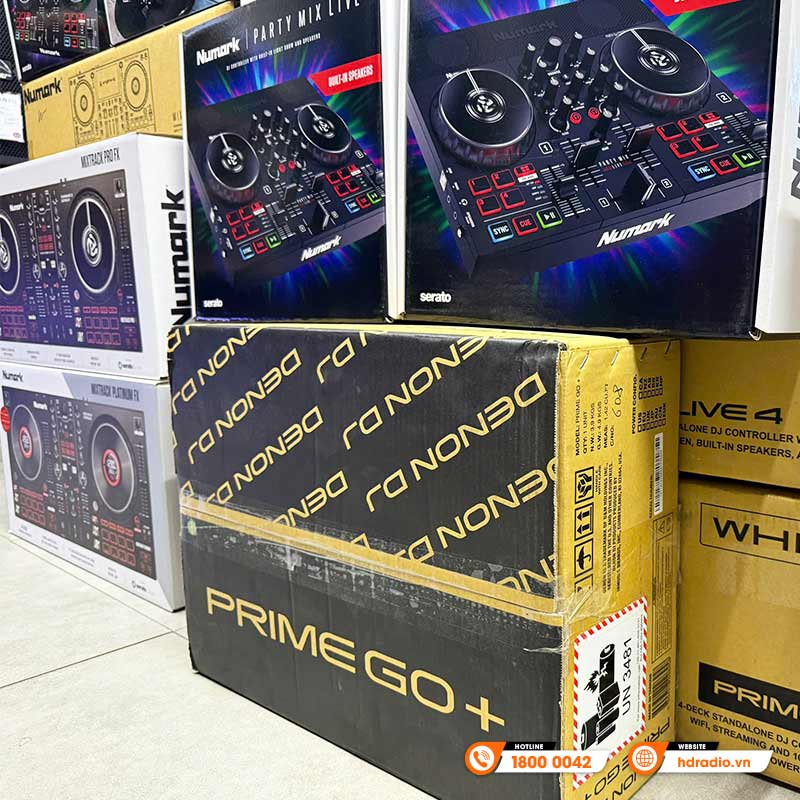 Bàn DJ Numark Mixstream Pro + (Plus), USB độc lập, 2 kênh, có loa, Wifi, Bluetooth, máy tính, 3.68kg, Mới-11