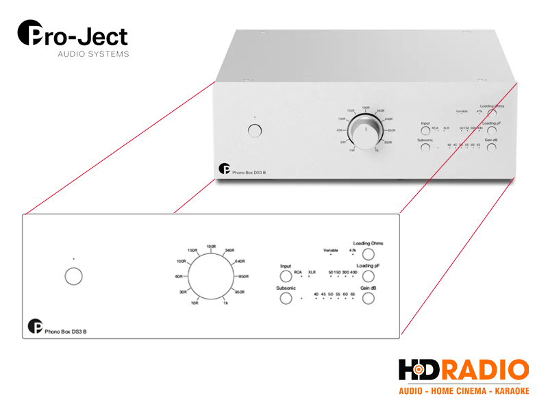 Bang dieu khien Phono Box Pro-Ject DS3 B