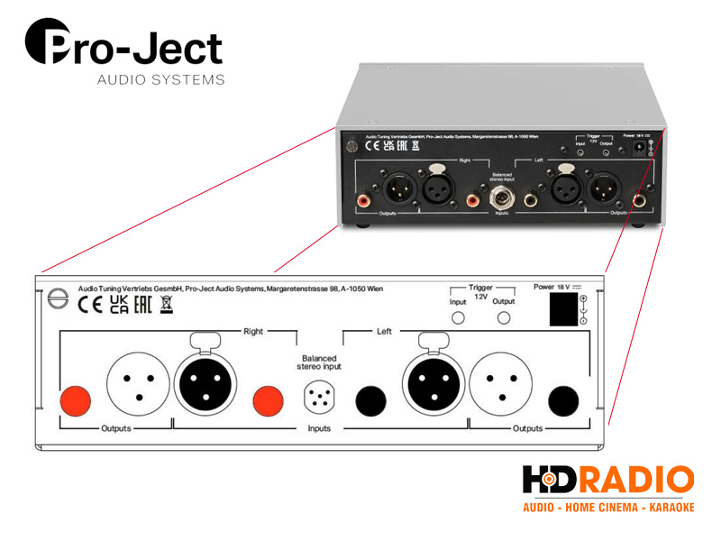 Bang dieu khien Phono Box Pro-Ject DS3 B