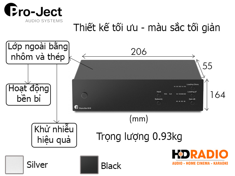 Thiet ke Phono Box Pro-Ject S3 B