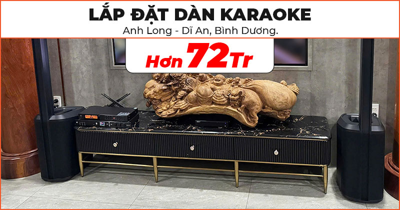 Lắp đặt dàn karaoke chất lượng trị giá hơn 72 triệu đồng cho anh Long ở Dĩ An, Bình Dương. Lắp đặt dàn karaoke chất lượng trị giá hơn 72 triệu đồng cho anh Long ở Dĩ An, Bình Dương.