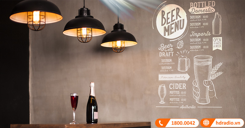 may chieu ben q chieu thuc don nha hang