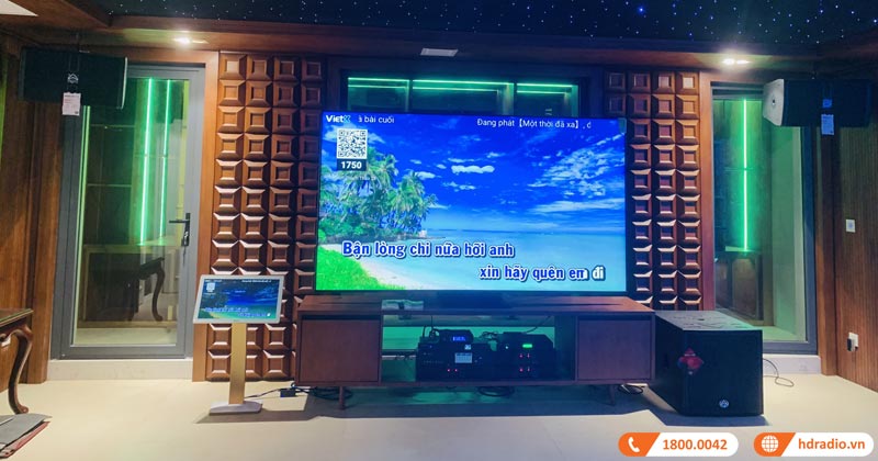 Lắp dàn karaoke cao cấp 245tr anh Cường tại Vinhome GreenBay, Từ Liêm, HN (Vang số JK X9900 Pro, Mic JBL VM300, Quản lý nguồn N608, Đầu ViệtK Plus 4TB, Màn cảm ứng VietK 22, Sub Wharfedale Delta X18B, Loa Wharfedale ANGLO E12, Đẩy Wharfedale CPD3600)