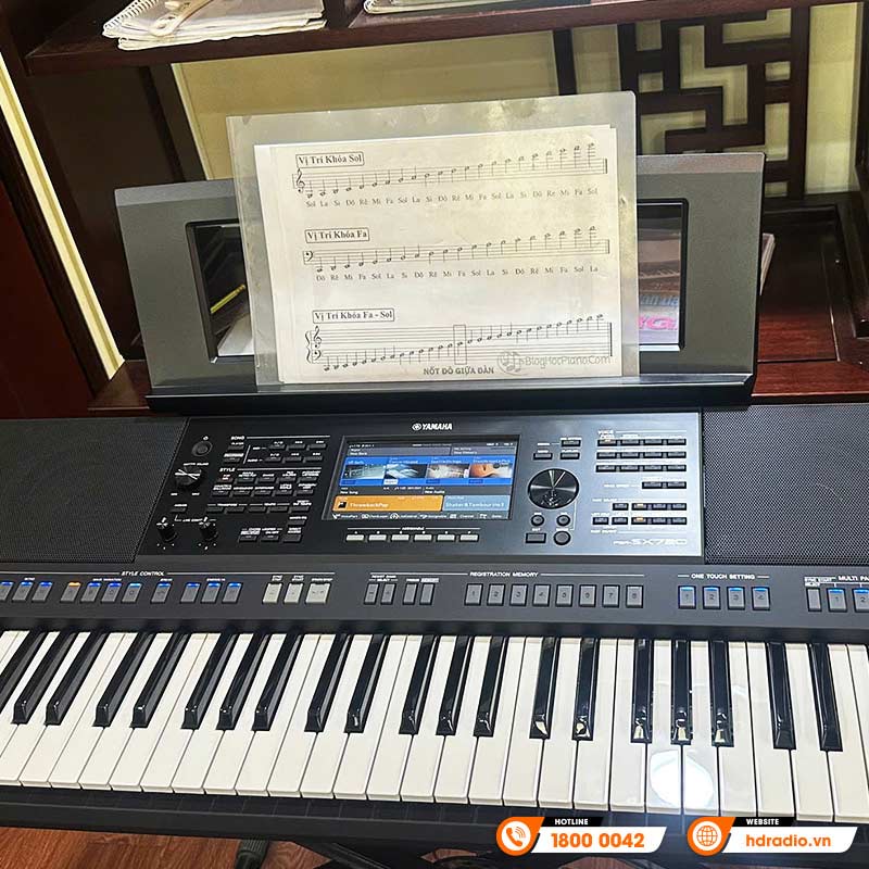 Bàn giao cây Đàn Organ Yamaha PSR-SX720 chất lượng trị giá gần 30 triệu cho chú Ân ở Thanh Xuân, Hà Nội
