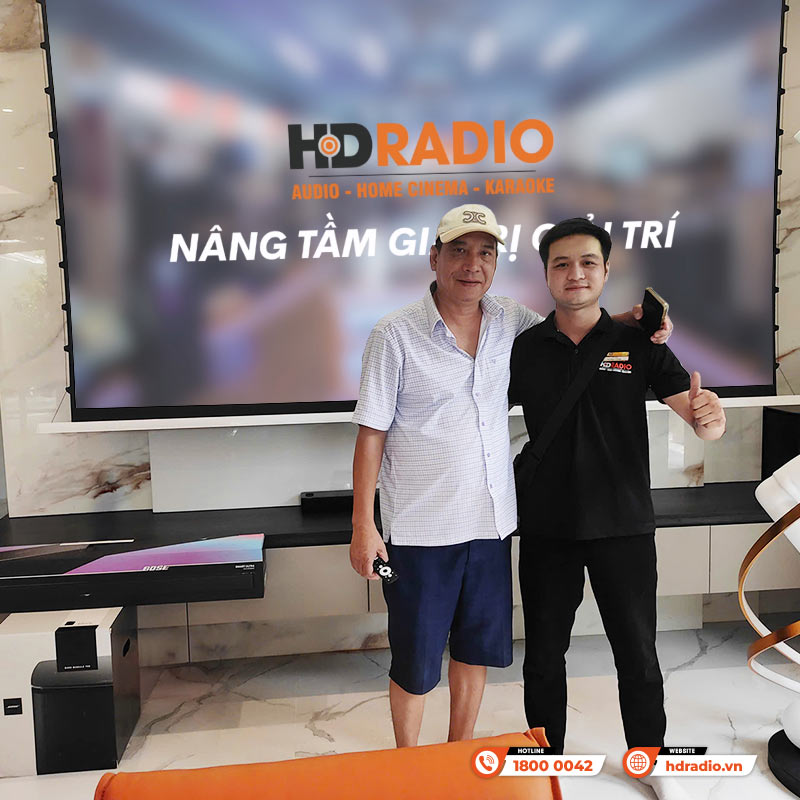Lắp đặt hệ thống loa soundbar chất lượng trị giá gần 40 triệu đồng cho anh Thưởng ở Bắc Giang