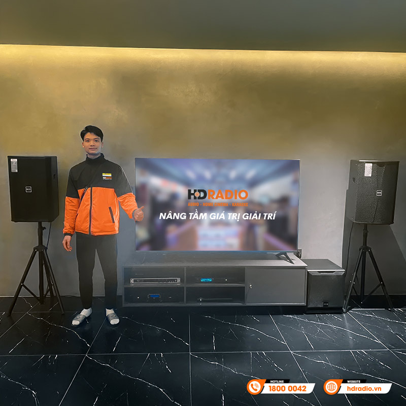 Lắp đặt dàn karaoke gia đình GD85 trị giá gần 42 triệu đồng cho chị Vy ở Tam Đảo, Vĩnh Phúc 
