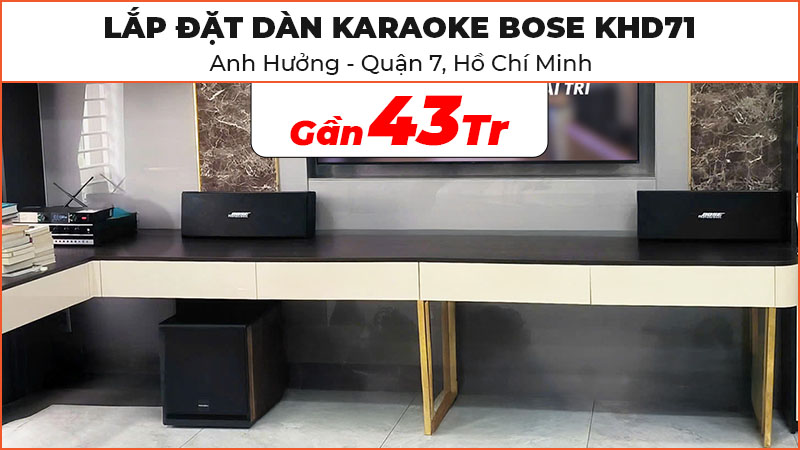 Lắp đặt dàn karaoke Bose KHD71 cực hay trị giá gần 43 triệu đồng cho anh Hưởng ở quận 7, Hồ Chí Minh (Bose 402 Seri V, Paramax D30, Kiwi PD8000, JKAudio K300) Lắp đặt dàn karaoke Bose KHD71 cực hay trị giá gần 43 triệu đồng cho anh Hưởng ở quận 7, Hồ Chí Minh (Bose 402 Seri V, Paramax D30, Kiwi PD8000, JKAudio K300)