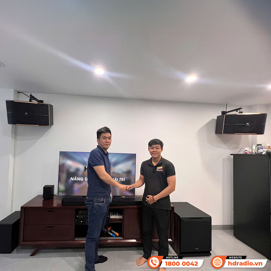Lắp đặt dàn karaoke  JBL KH44 cực hay trị giá hơn 47 triệu đồng cho anh Đức ở Thủ Đức, Hồ Chí Minh