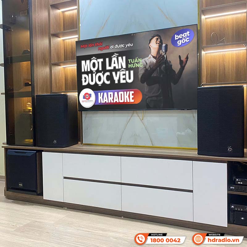 Lắp đặt dàn karaoke Wharfedale KH51 kết hợp SUB Paramax D30 cực hay trị giá gần 50 triệu đồng cho anh Tú ở Xuân Phương, Hà Nội 