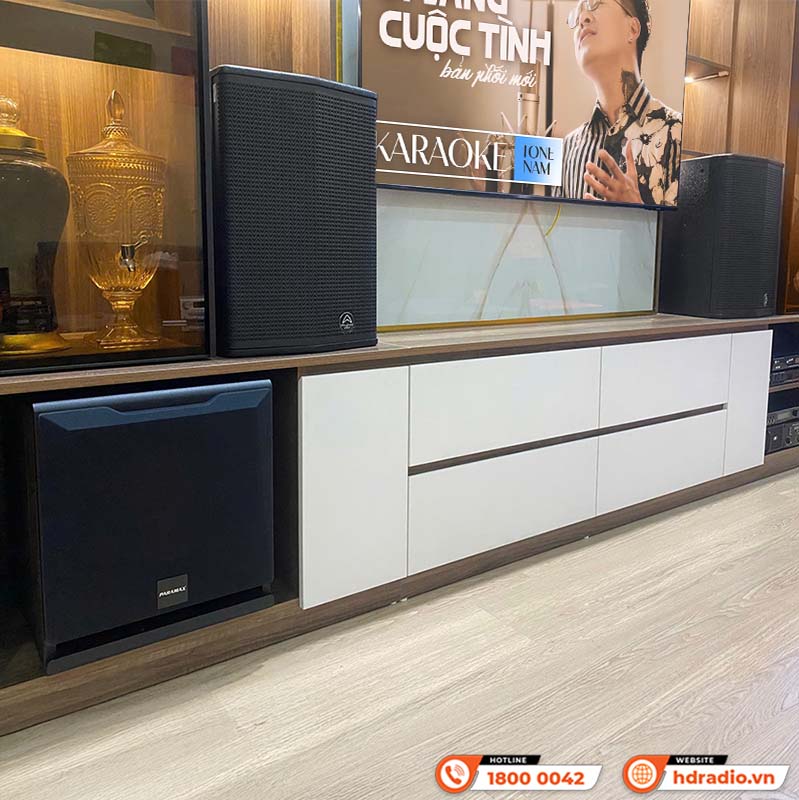 Lắp đặt dàn karaoke Wharfedale KH51 kết hợp SUB Paramax D30 cực hay trị giá gần 50 triệu đồng cho anh Tú ở Xuân Phương, Hà Nội 
