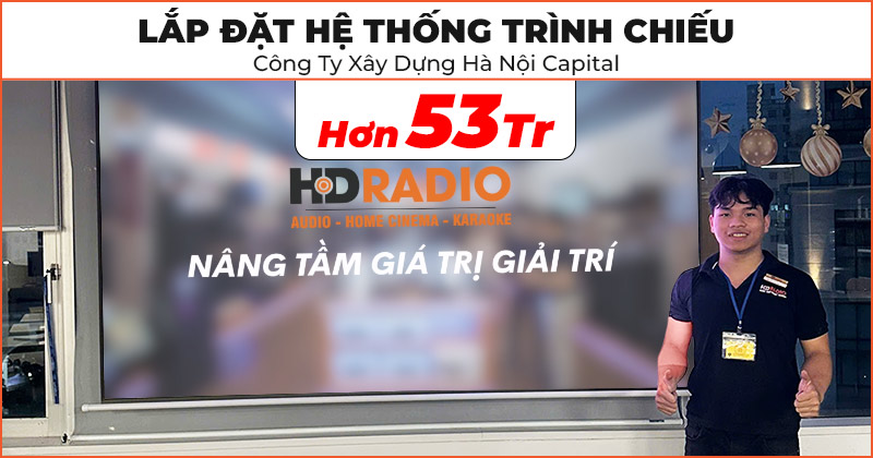 Lắp Đặt Hệ Thống Trình Chiếu Chất Lượng Trị Giá Hơn 53 Triệu Đồng Cho Công Ty Xây Dựng Hà Nội Capital Lắp Đặt Hệ Thống Trình Chiếu Chất Lượng Trị Giá Hơn 53 Triệu Đồng Cho Công Ty Xây Dựng Hà Nội Capital