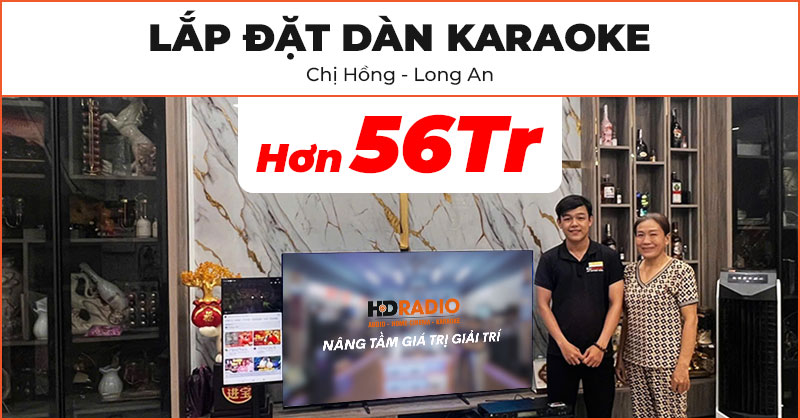 Lắp đặt dàn karaoke đẳng cấp cho chị Hồng ở Long An