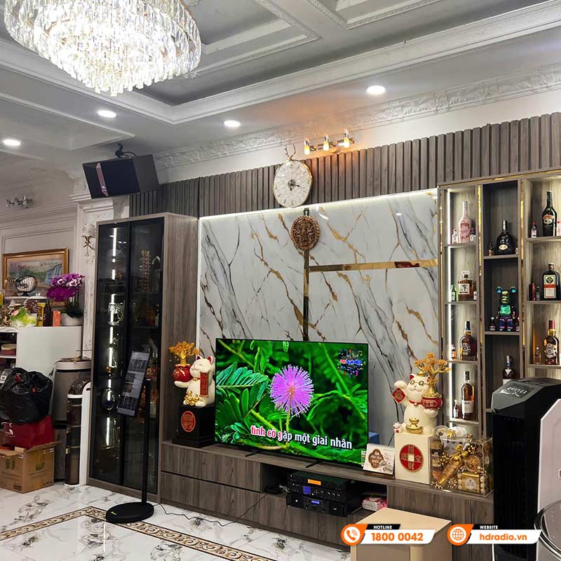 Lắp đặt dàn karaoke đẳng cấp cho chị Hồng ở Long An
