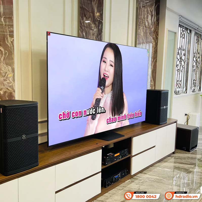 Dàn Karaoke Cao Cấp HDR67 (Wharfedale Wh10, Công suất H2600, X6000 Plus, Micro JKaudio B9)-17