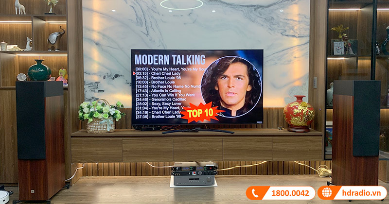 Lắp dàn nghe nhạc và hát karaoke NK16 Cao Cấp trị giá hơn 49 triệu đồng cho anh Chưởng ở Nam Định (JBL Stage A190, Cambridge AXR100, JKaudio X6000 Plus, K300)