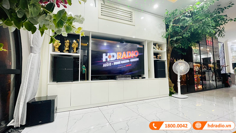 Dàn karaoke Wharfedale HK30 kết hợp sub của anh Danh ở Long Biên, Hà Nội