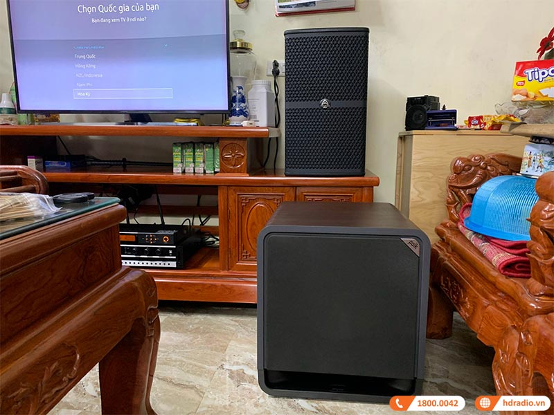 Dan karaoke gia dinh anh Dung