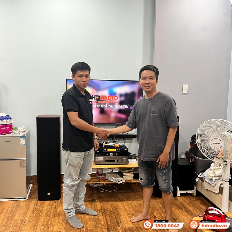 Dàn nghe nhạc và hát Karaoke JBL NK18 ( JBL Studio 690 + Cambridge CXA61 + Micro + Vang Số)-1