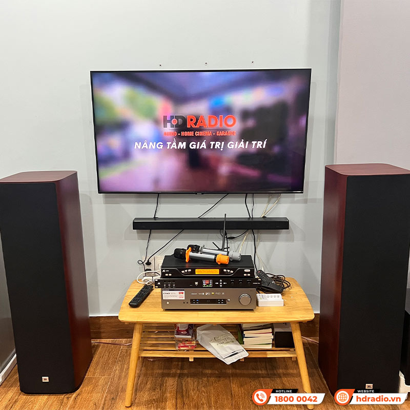 Dàn nghe nhạc và hát Karaoke JBL NK18 ( JBL Studio 690 + Cambridge CXA61 + Micro + Vang Số)-2