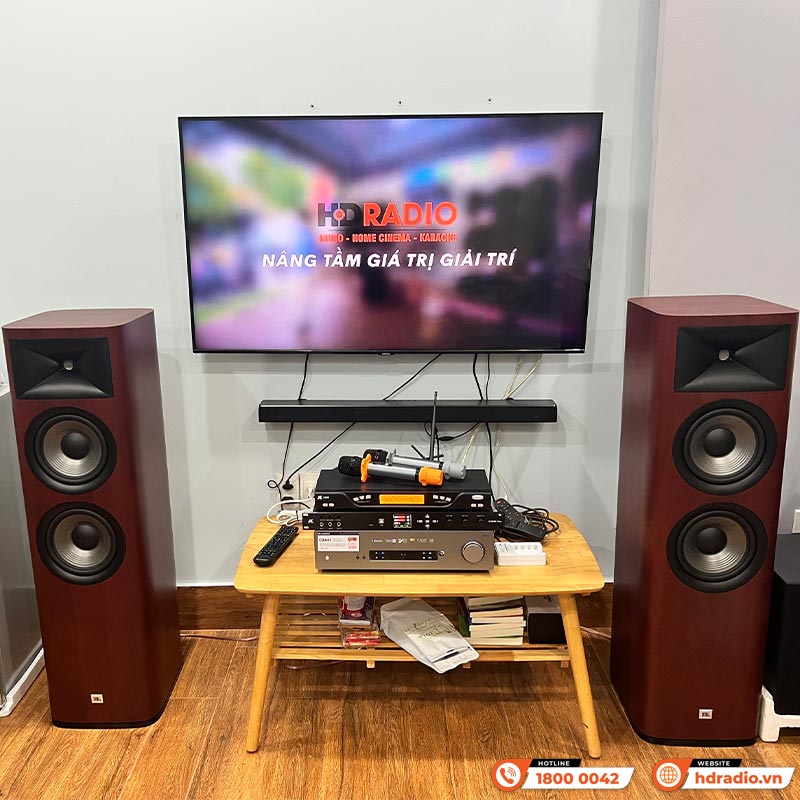 Dàn nghe nhạc và hát Karaoke JBL NK18 ( JBL Studio 690 + Cambridge CXA61 + Micro + Vang Số)-4