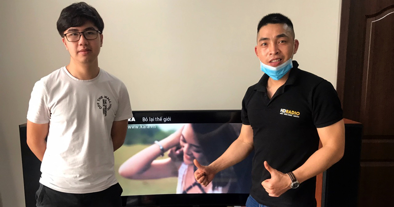 Lắp đặt dàn karaoke cho anh Dương ở Tố Hữu, Hà Đông