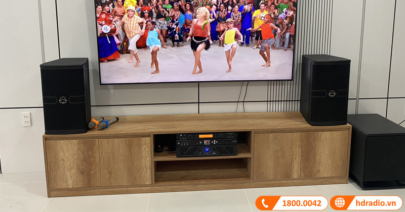 Lắp đặt dàn karaoke trị giá hơn 80 triệu cho anh Hải tại quận Tân Phú, Hồ Chí Minh (Polk Audio HTS12, Wharfedale XR2500, JKAudio X6000 Plus, Wharfedale Anglo E10)