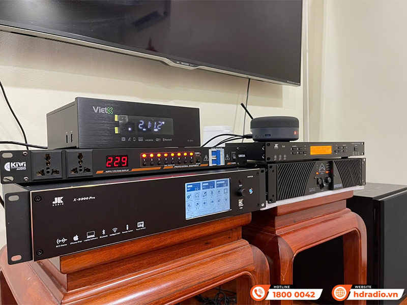 Dàn karaoke của anh Hòa ở Quận Hà Đông, Hà Nội